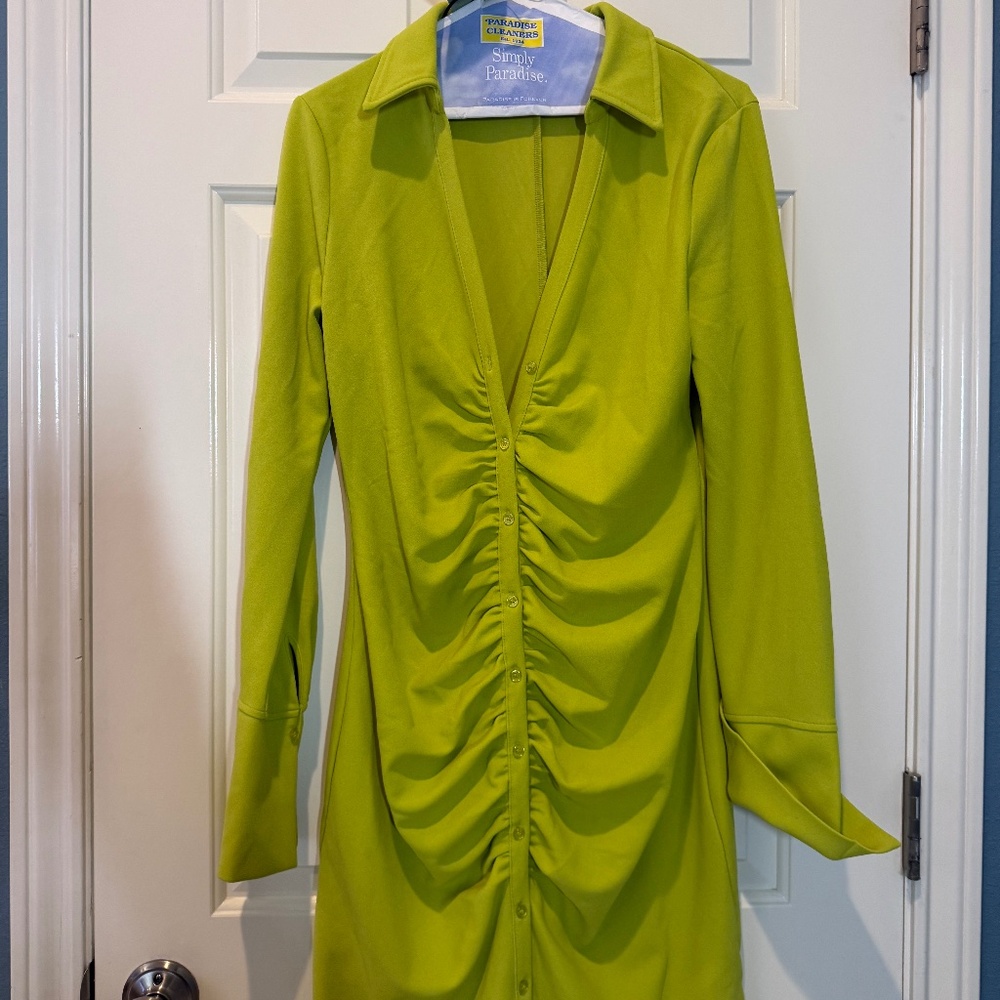 Chartreuse dress
